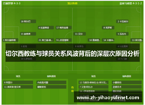 切尔西教练与球员关系风波背后的深层次原因分析